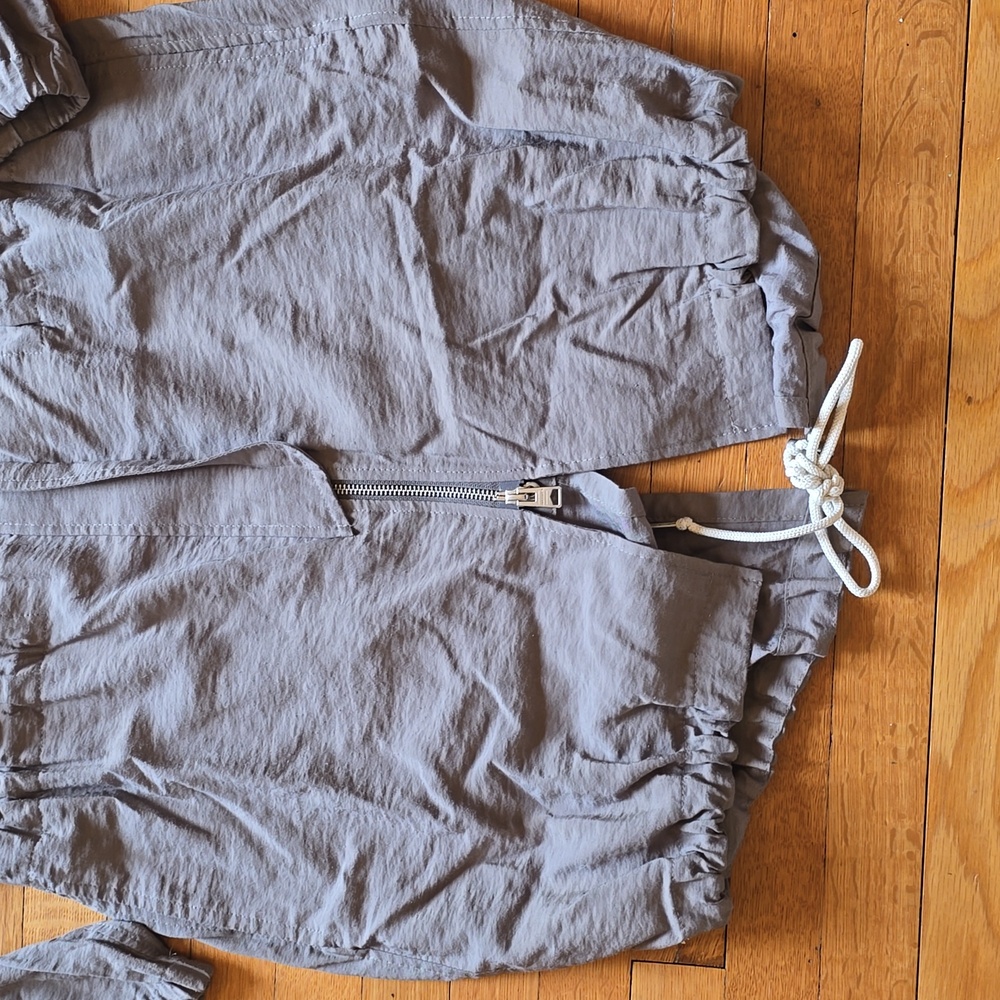 AllSaints, Calla Fishtail Parka Jacket Coat, Gray, EUC, Women's M - Picture 9 of 16
